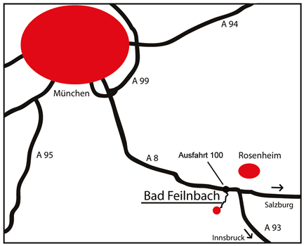 Map of driving direction