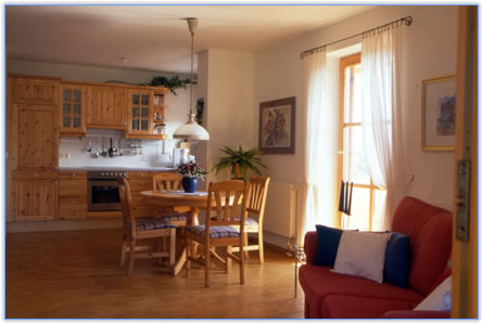 Blick ins Wohnzimmer in Sdrichtung